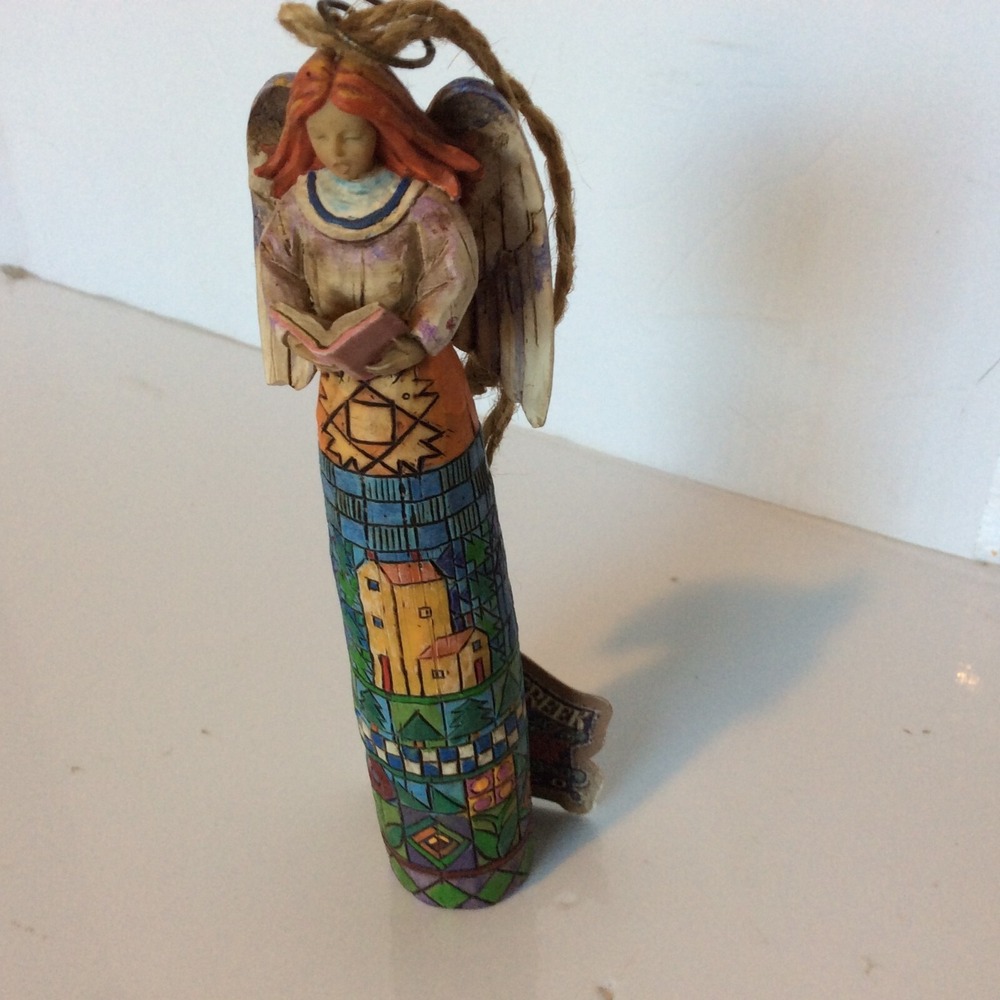 Heartwood Creek 13" Angel Jim Shore Singing Makes The Heart Glad Figurine NEW